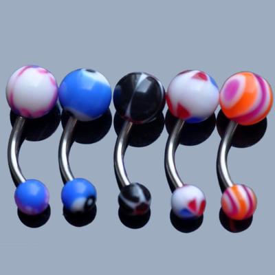 5 sztuk/partia mieszane kolor moda pępek pasek na język pierścienie piercing biżuteria do ciała