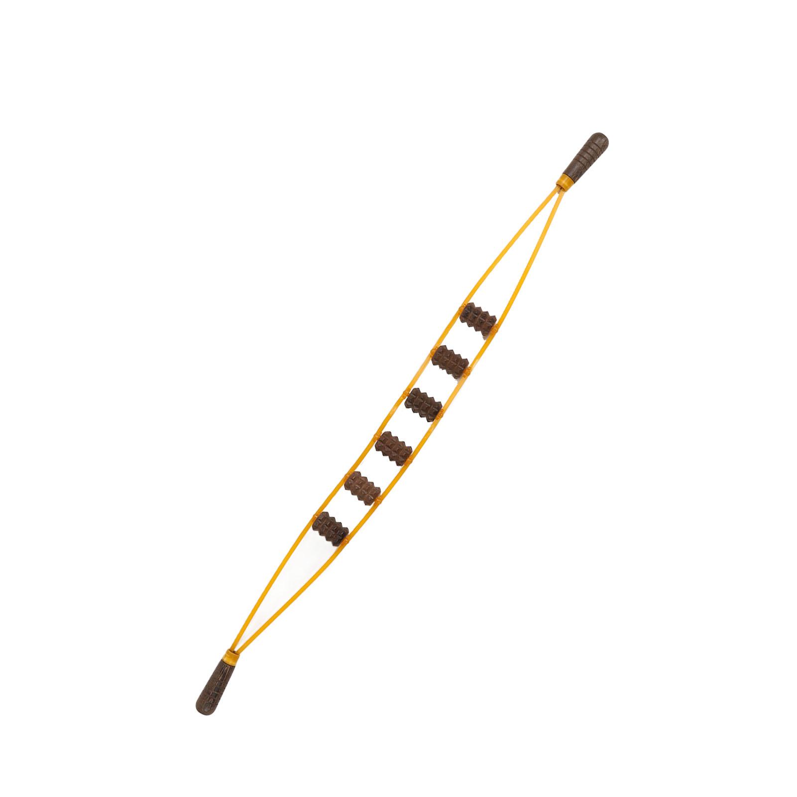 Деревянный ручной массажный ремешок для релаксации лимфодренажной роликовой веревки — фото 5