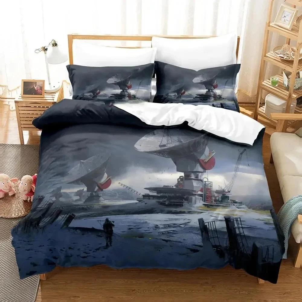 3D Print Sci Fi Structure Bedding Set Duvet Cover Bed Set Quilt Cover Pillowcase Comforter king Queen Size Boys Adult Bedding