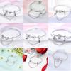 Mula Copper Silicone Spacer Stopper Clip Clasp Bead Charms Safety Chain Charms Fit Original Bracelet Diy Gift Women