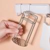 304 SUS Potato Press Stainless Steel Potato Press Manual Masher Kitchen Gadget Potato Garlic Press