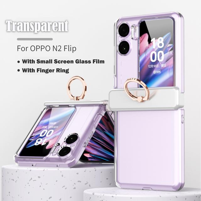 Hinge Protective Ring Funda For Oppo Find N2 Flip Case For Oppo Find N2 Flip 5g Hinge Case Protection Heavy Armor Full Cover