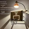 Lampada da Notte con Mini Canestro da Basket NBA
