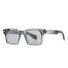  Fashion Square Rivets Gradient Gray Sunglasses Men Shades Vintage Trending Women Sun Glasses UV400