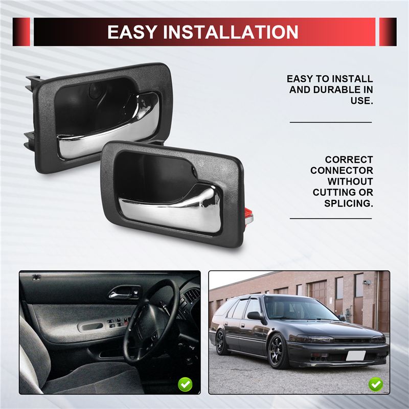 Tragbarer Innen-Türgriff Vorne Hinten Links Rechts Set Für Honda Accord CB7 1990-1994 Autostyling