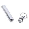 Metal Storage Tube Water Proof Aluminum Alloy Airtight Container with Whistle Cord for Travel Camping Exploration