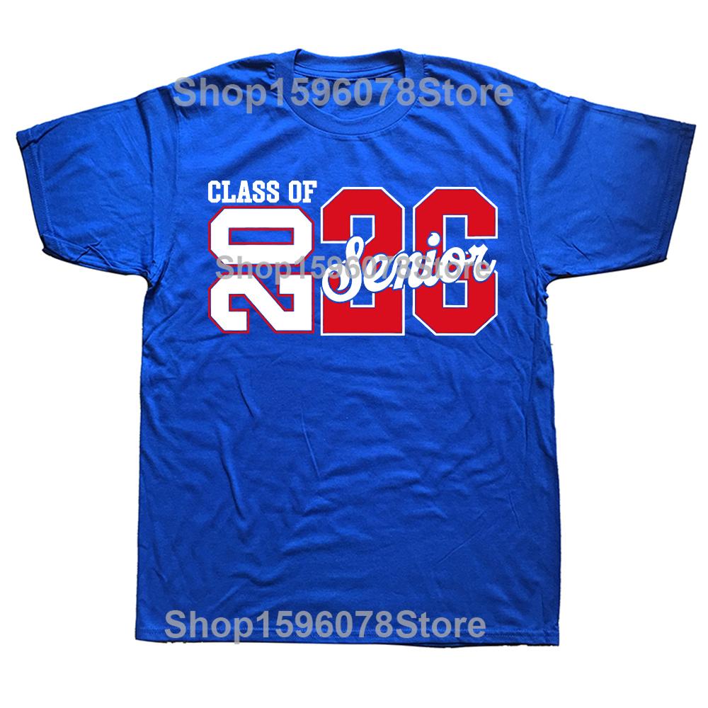 Funny Vintage Class of 2026 Senior 2026 Graduation Graphic Tshirt Men Hip Hop Oversized T Shirt 100 Cotton Comfort Tshirts