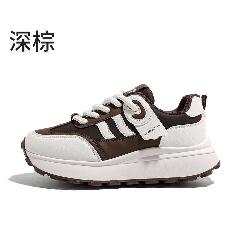 

Lightweight sports shoes women s feet small Forrest Gump shoes spring 2025 new popular soft sole versatile foreign trade dad shoes 40 темно-коричневого