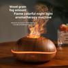 7 Colores Fire Flame Wood Grain Aromatherapy Mini Humidifier Aroma Essential Oil Diffuser Air Ultrasonic Mist Maker Fogger Smell