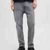 Zippered Jeans Grey Denim Clark Stretch Tapered Men JACK & JONES