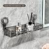 Punch-Free Bathroom Shower Storage Rack - Suction Cup Wall-Mounted Organizer