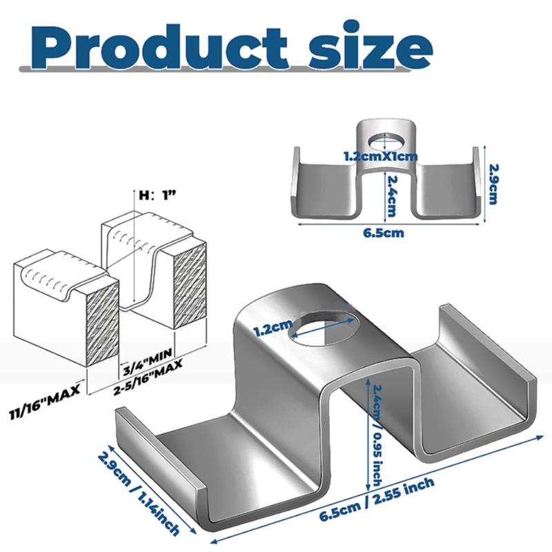 Quick Installation Grille Clamps Heavy Type Zincs Coated Grille Fixture Clip for Temporary Structures and Exhibition