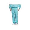 Adidas Originals x KR SS24 Solid Color Loose Cargo Pants with Elastic Waist Men Bottoms Aqua IZ4921