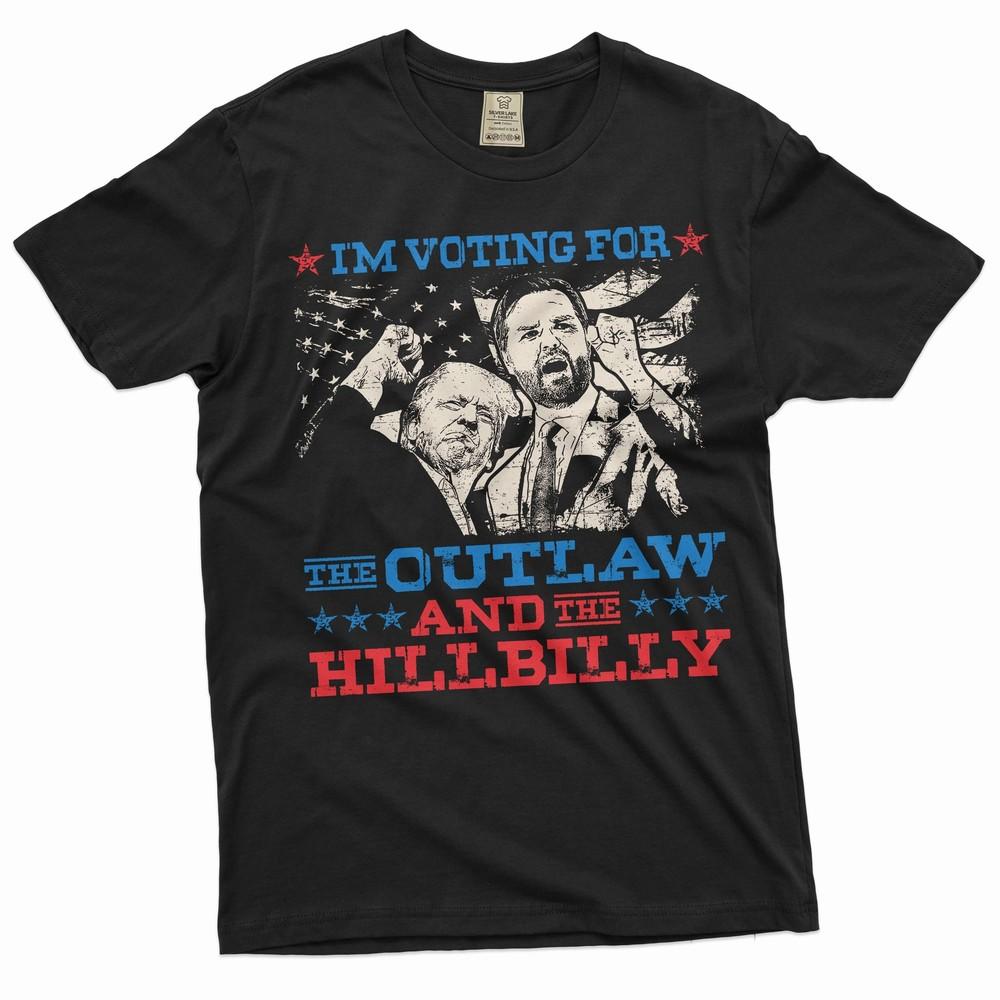 

Men s Trump Vote Shirt Outlaw Hilibilly Shirt JD Vance Donald Trump Support Tee Unisex T-Shirt XL