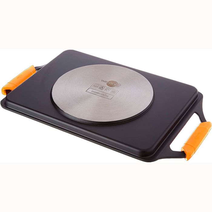 Grill Plate 43 X 25cm, Induction, Cast Aluminum, PFOA-free Non-stick Wecook Ecochef Black