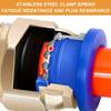 10 Pcs PC Pneumatic Quick Couplings, Copper Threaded Straight Air Hose Connectors, All-Copper Clamping Quick-Insert for Pneumati