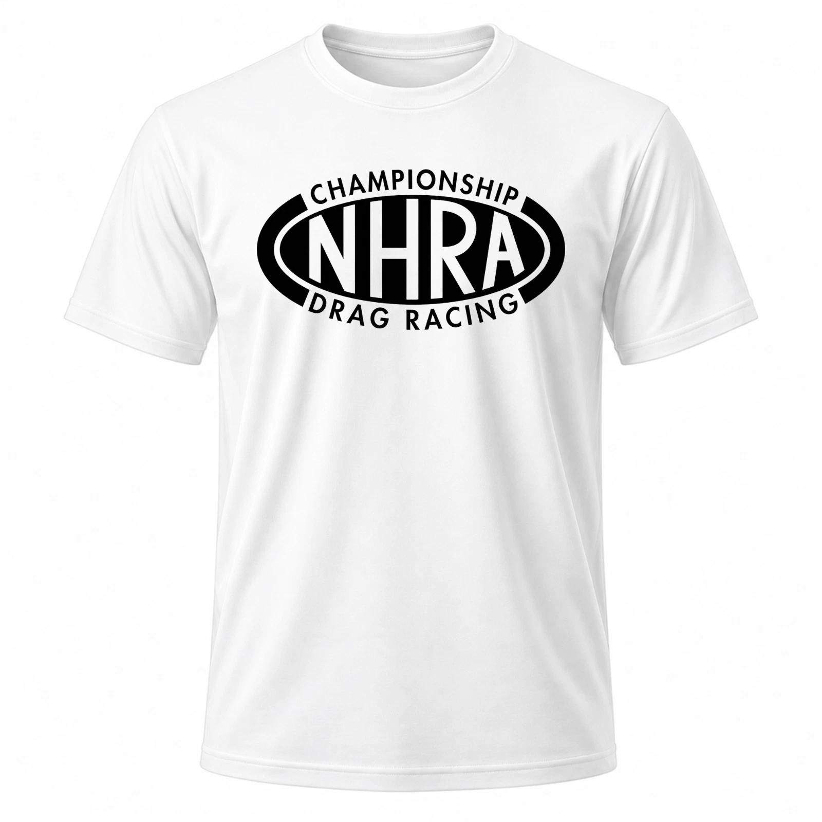 NHRA Drag Racing Championship Men s White Graphic T Shirt Freeships XS