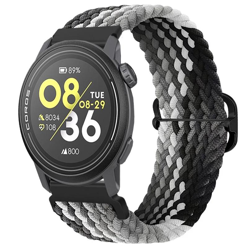 

Нейлоновий плетений ремінець 20/22 мм для COROS APEX 4/PACE Pro/4 3 2 Регульований браслет для CMF Watch 3/2/1 Pro Suunto Race 2/S/Run Strap width 22mm