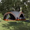 Family Tent for 10 Persons Gray and Orange 460 x 430 x 214 cm