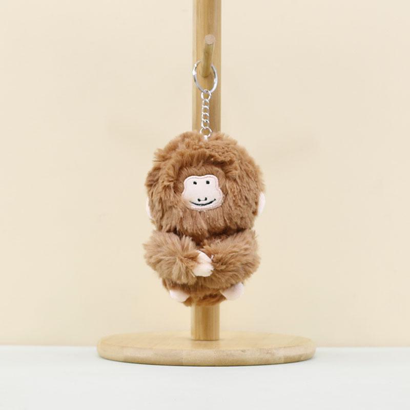 

Plush Monkey Charming Toy Keychain Ultra Soft Stuffed Doll Perfect Bags For