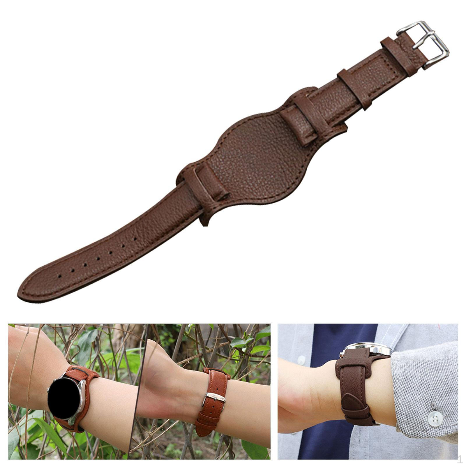 

Ремешок для часов, регулируемый легкий ремешок в винтажном стиле для обслуживания Coffee Width 1.8cm