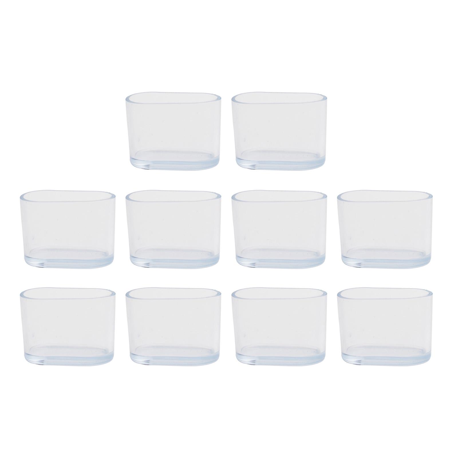 Овальные Чехлы На Ножки Стула Защита Пола Для Садовой Мебели Сад Transparent 15x30mm