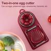 Fatiador de Ovos de Aço Inoxidável Separador de Ovos Ferramenta para Ovos Cozidos e Ovos Centenários Separadores de Ovos Multifuncionais Gadget de Cozinha