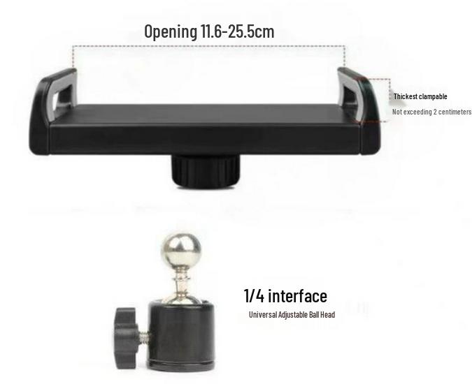 360° Rotating Universal Phone & Tablet Clip for Live Outdoor Photography
