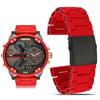 Silicone Stainless Steel Watchband for Diesel Watch Strap DZ7396 DZ7370 DZ4289 DZ7070 DZ7395 Men Rubber Waterproof Bracelet 28mm