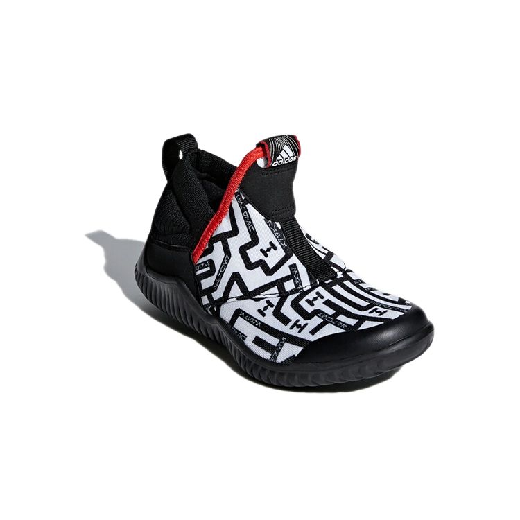 Adidas Rapida Fabric Comfortable Versatile Breathable Mid-Top Kids Running Shoes Kids Running Shoes Black AH2574