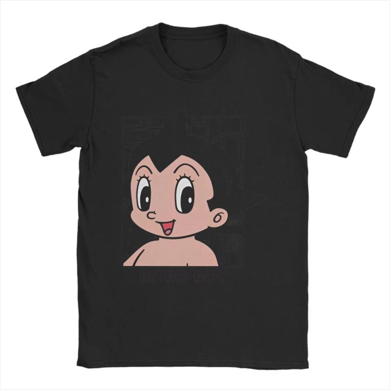 

MINISO Astro Boy Manga Anime T-Shirts Mighty Atom Astroboy Funny Tees Crew Neck Short Sleeve T Shirts Gift Idea Tops 4XL