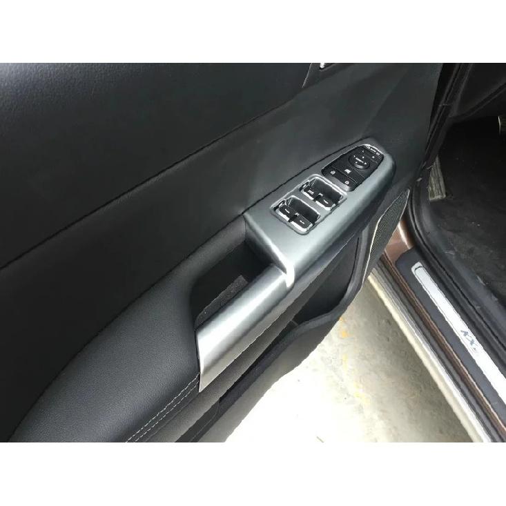For KIA Sportage 4 QL 2016 2017 2018  ABS Chrome Door Armrest Panel Window Switch Lift Buttons Cover Trim Car Accessories