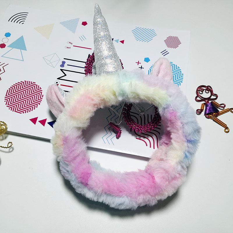 European & American Unicorn Rainbow Headband: Christmas Party Hair Accessory