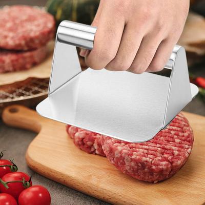 Stainless Steel Burger Smasher Non Stick Grill Press Hamburger Smasher Tool for Smashburger Bacon Ground Beef Meat Sausage