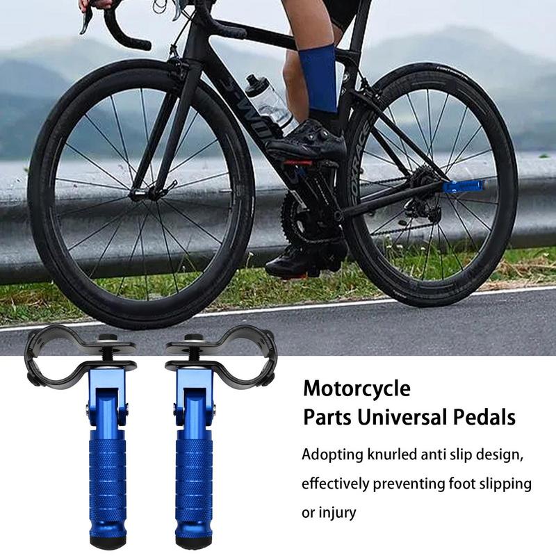 Passenger Foot Pegs Universal Metal Rear Foot Peg Pedal Folding Passenger Foot Step Pegs For Bicycles Kart Motorbikes