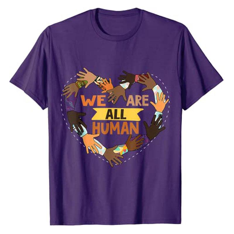 Black Is Beautiful BlackHistoryMonth  We Are All HuUnisex TShirt Aesthetic Clothes Summer Plus Size Husband Novelty Tee Gifts