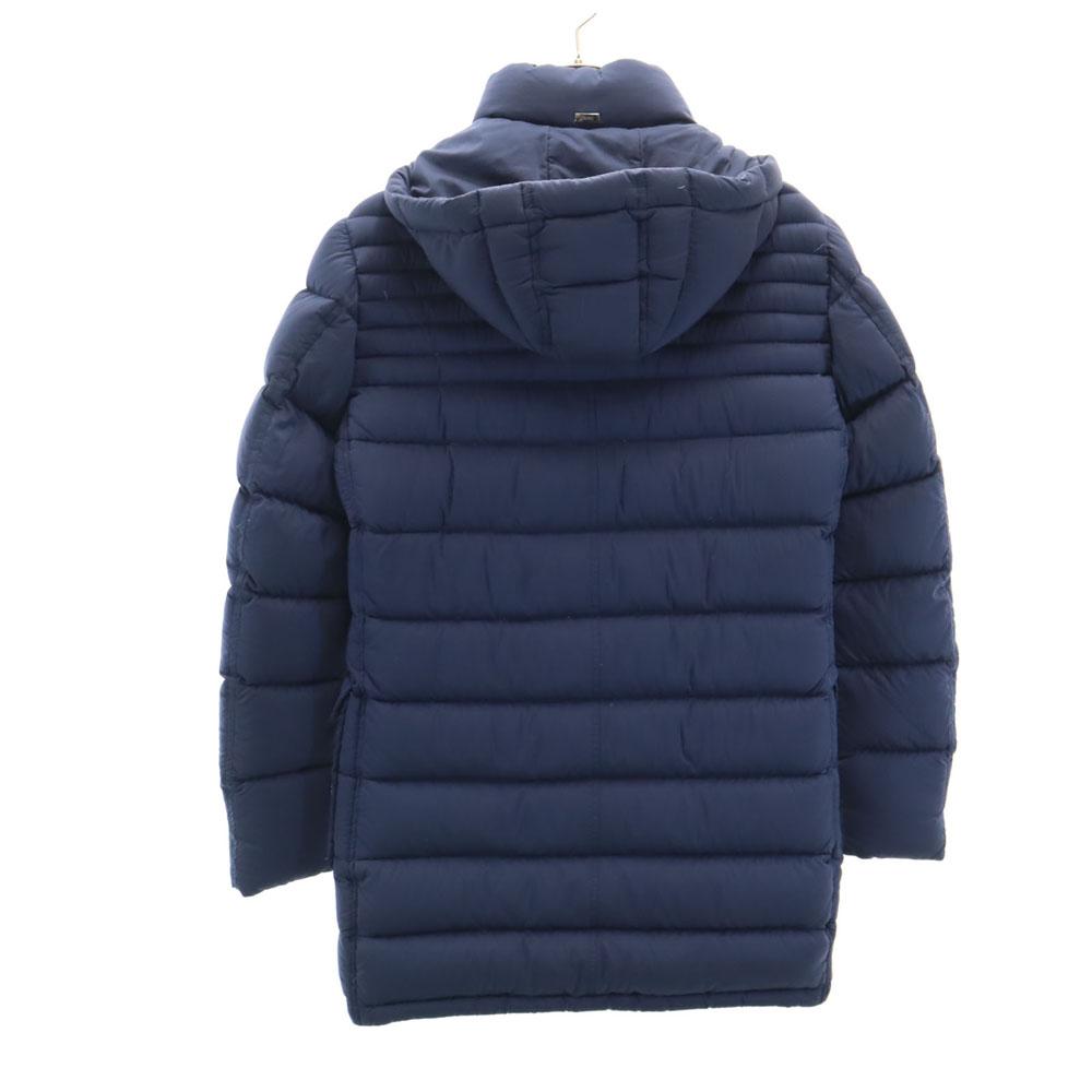 Herno Made In Romania Goose Down Coat 44 Blue PRODUZ LAVJPI HOODIE Men's Used
