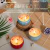Dried Flower Scented Candle: Eco-Friendly Soy Wax, Smokeless, Long-Lasting Fragrance, Romantic Souvenir