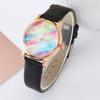 Nuovo Orologio Classico Semplice Studente Moda Colorato Arcobaleno Donna Orologio al Quarzo Lotti