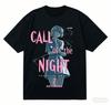 Sale Call of The Night Baumwoll-T-Shirt 2026 Neues Modell Shirt Persönlichkeit Kleidung Ganzjahreskleidung Kurz Streetwear Ärmel weich