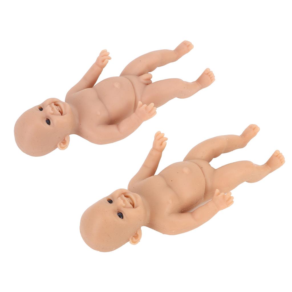 6-calowy miniaturowy silikonowy bobas, uroczy miękki odrodzony miniaturowy bobas, realistyczny noworodek dla