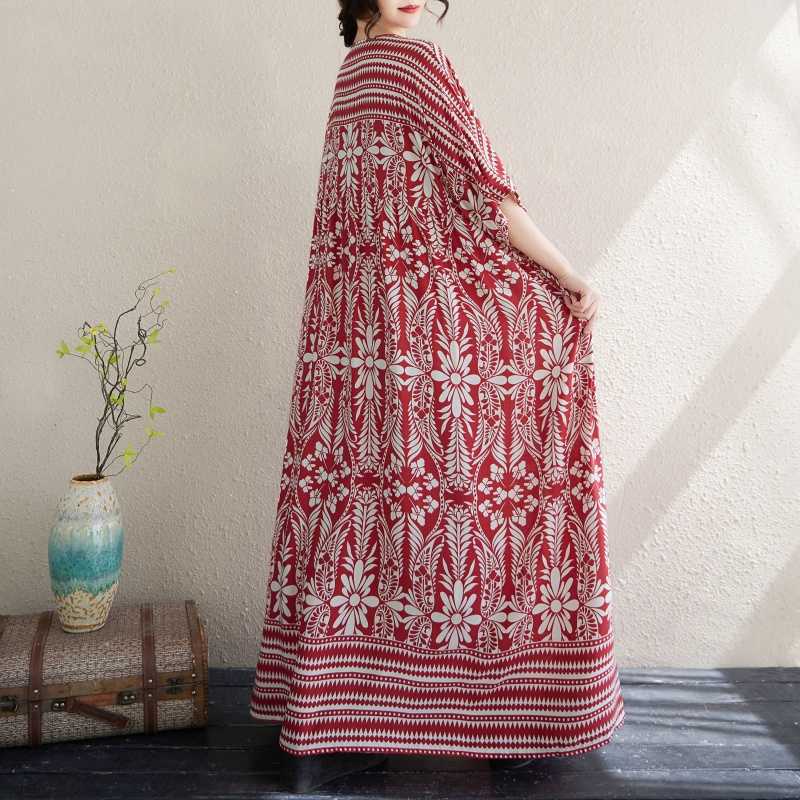 New Women's Loose Bohemian Artistic Dress