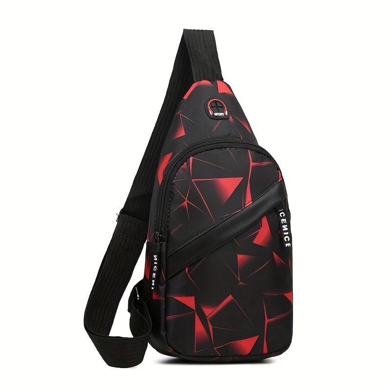 Large Capacity Shoulder Bag, Stylish Chest Bag, Lightweight Outdoor Sports Crossbody Bag, Casual Couple'S Backpack