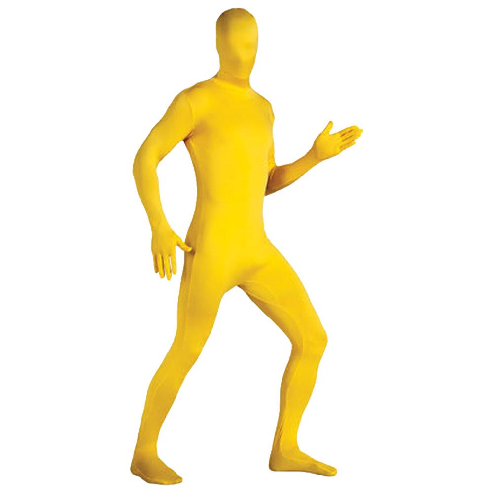 Unisex Orange Elastic Zentai Bodysuit Costume for Halloween Cosplay