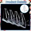 Set of 10 Display Holders, Ideal for Showcasing Collectible Coins, Medals, And Badges As Part of Table Decor
