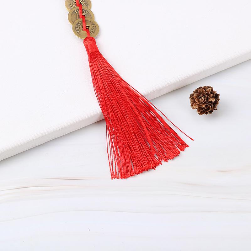 Čínské feng shui mince štěstí bohatství 9 císařských mincí domácí auto závěsný řetězec