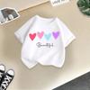 Girls shortsleeved tshirt new summer crew neck top girls foreign summer clothing childrens halfsleeved childrens clothing