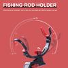 Fishing Rod Racks 360 Degree Adjustable Single/Double Turret Fishing Pole Holder Universal Fishing Rods Fix Pole Stand