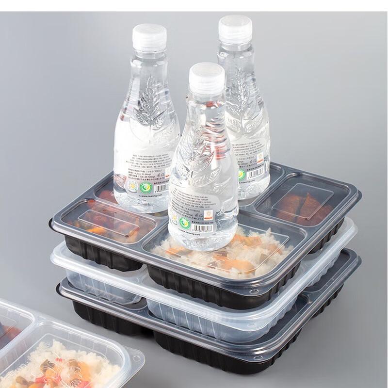 Disposable 5-Compartment Takeout Lunch Boxes