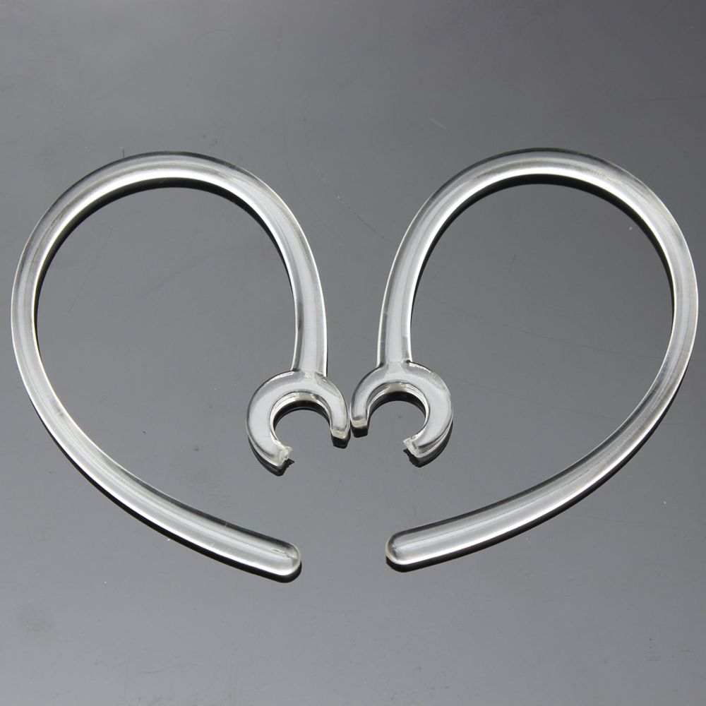 Black Plastic Earphone 6.0mm Headset Bluetooth Earhook Ear Loop